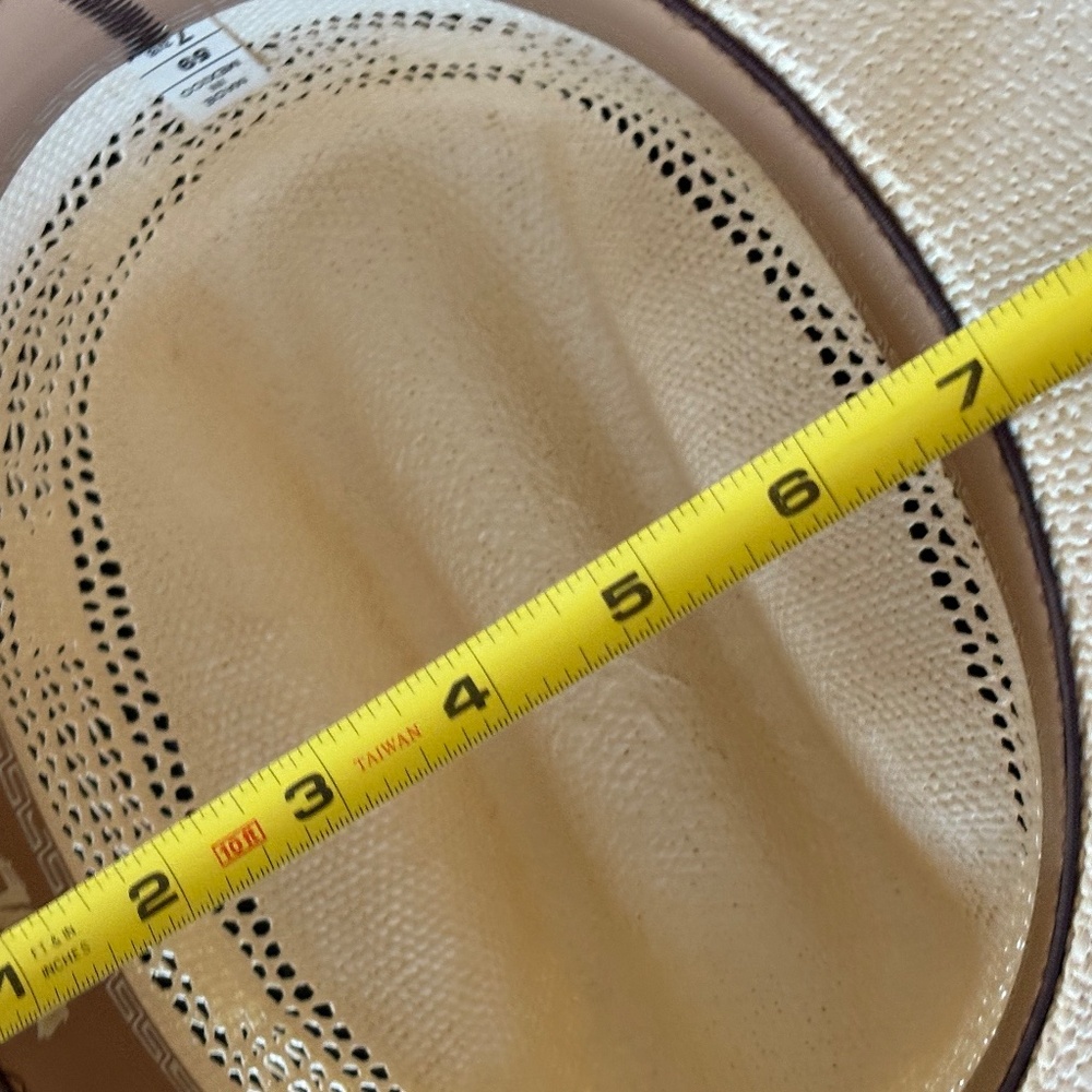 David Turner Straw Bangora Cowboy Hat - XXXX - 7 3/8 - Picture 10 of 16